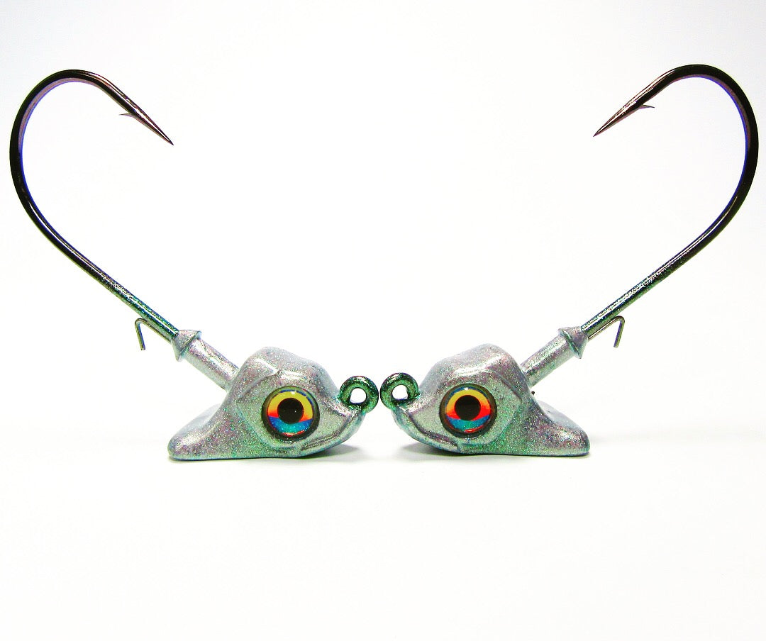 Stand Up Swimbait Head Green Gizzard