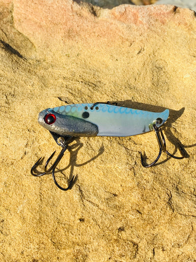 custom made silver ware fishing lures Custom Painted Silver Buddy 1/2 oz
